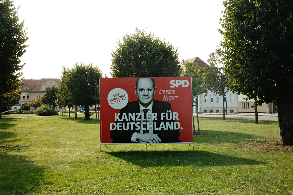 Olaf Scholz - Wahlplakat